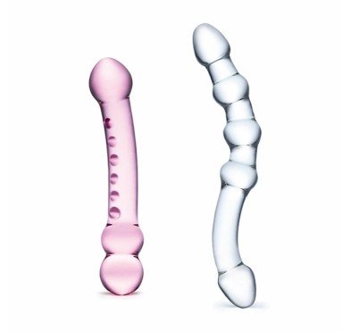 Zestaw szklanych dildo - Glas Double Pleasure Set